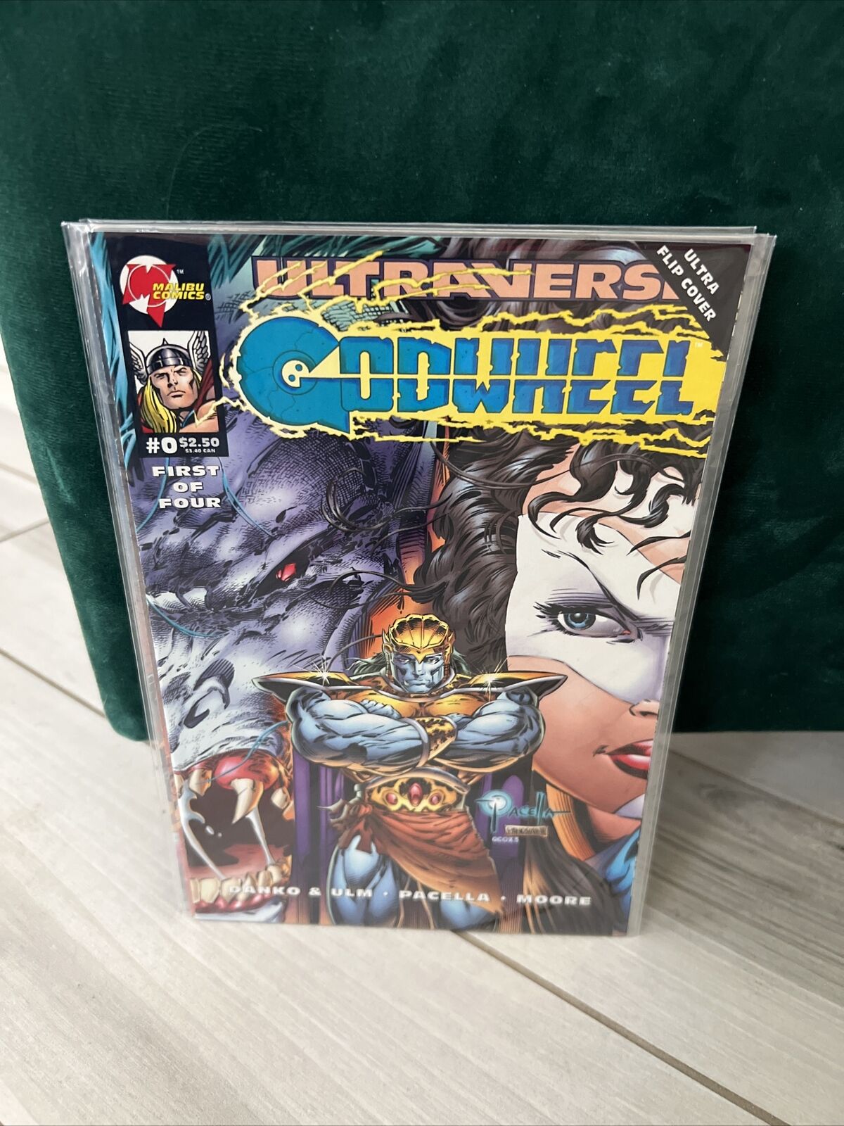 ULTRAVERSE GODWHEEL #0-3 VF/NM MALIBU COMIC 1995 Complete Set Thor Lot Run Flip