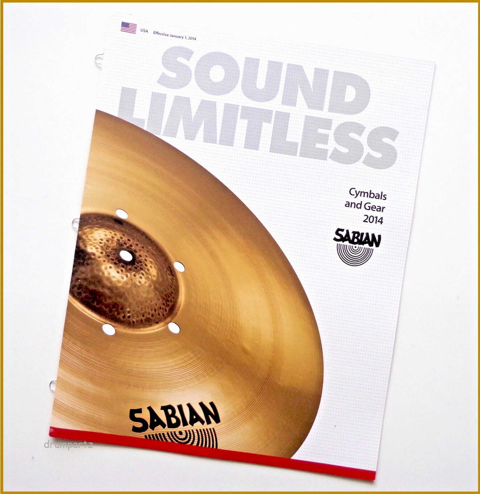 SABIAN - SOUND LIMITLESS - Cymbals & Gear Catalog - 2014 Drum Magazine