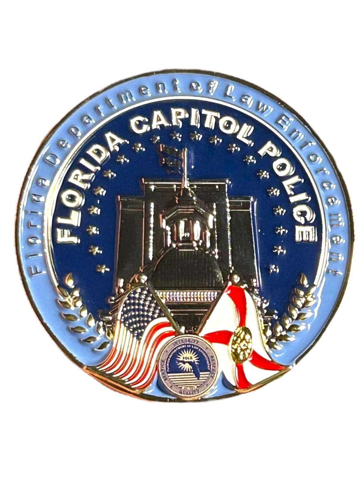 Florida Department of Law Enforcement Florida Capitol Police Challenge Coin FDLE