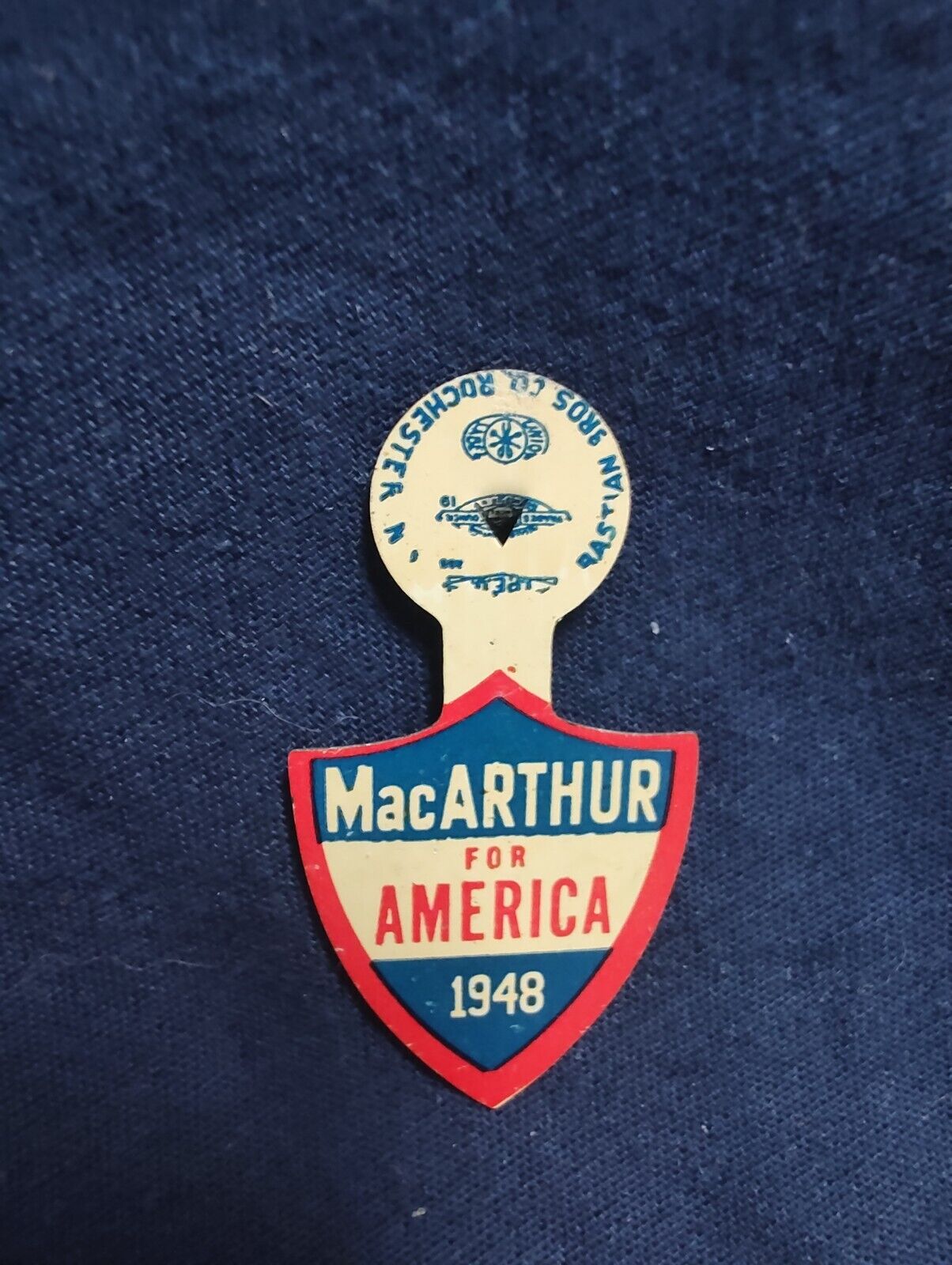 RARE 1948 Douglas MacArthur for America Pinback Political Button Great Vintage