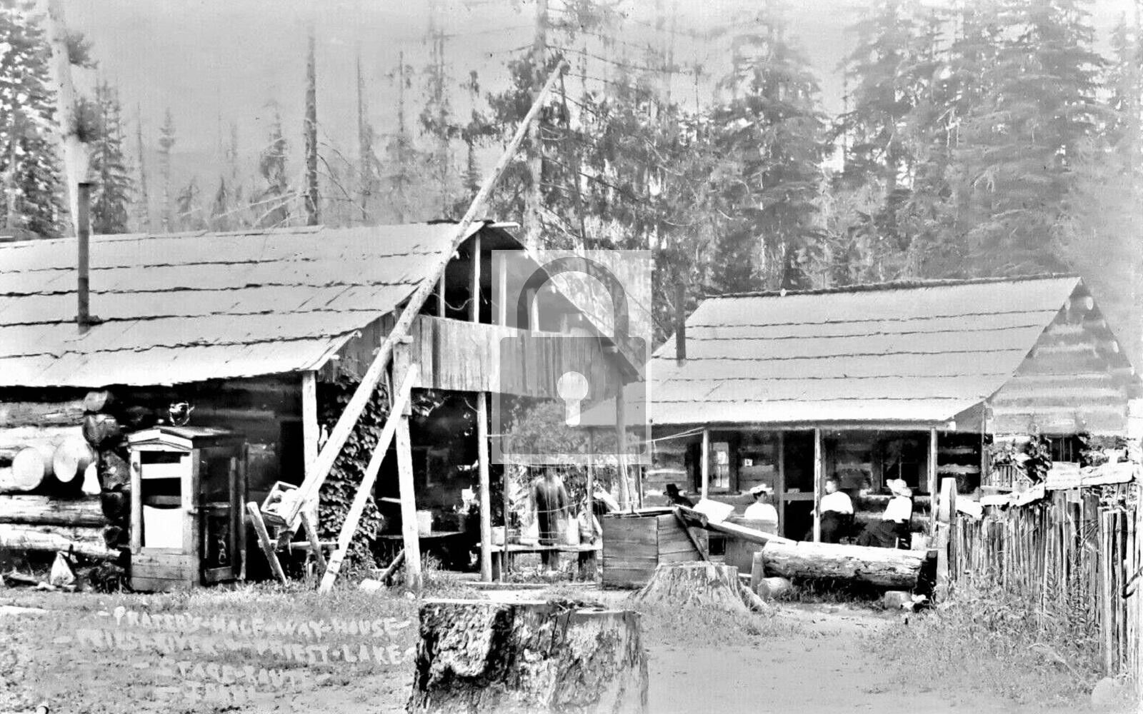 Praters Half Way House Priest River Lake Idaho ID Reprint Postcard
