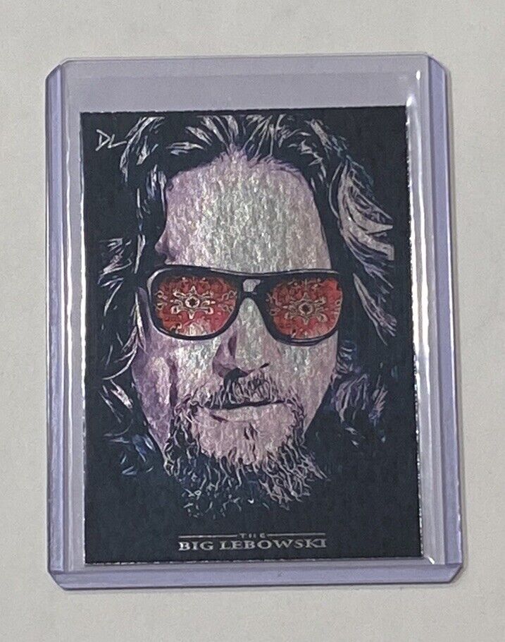 The Big Lebowski Platinum Plated Artist Signed Jeff Bridges Trading Card 1/1