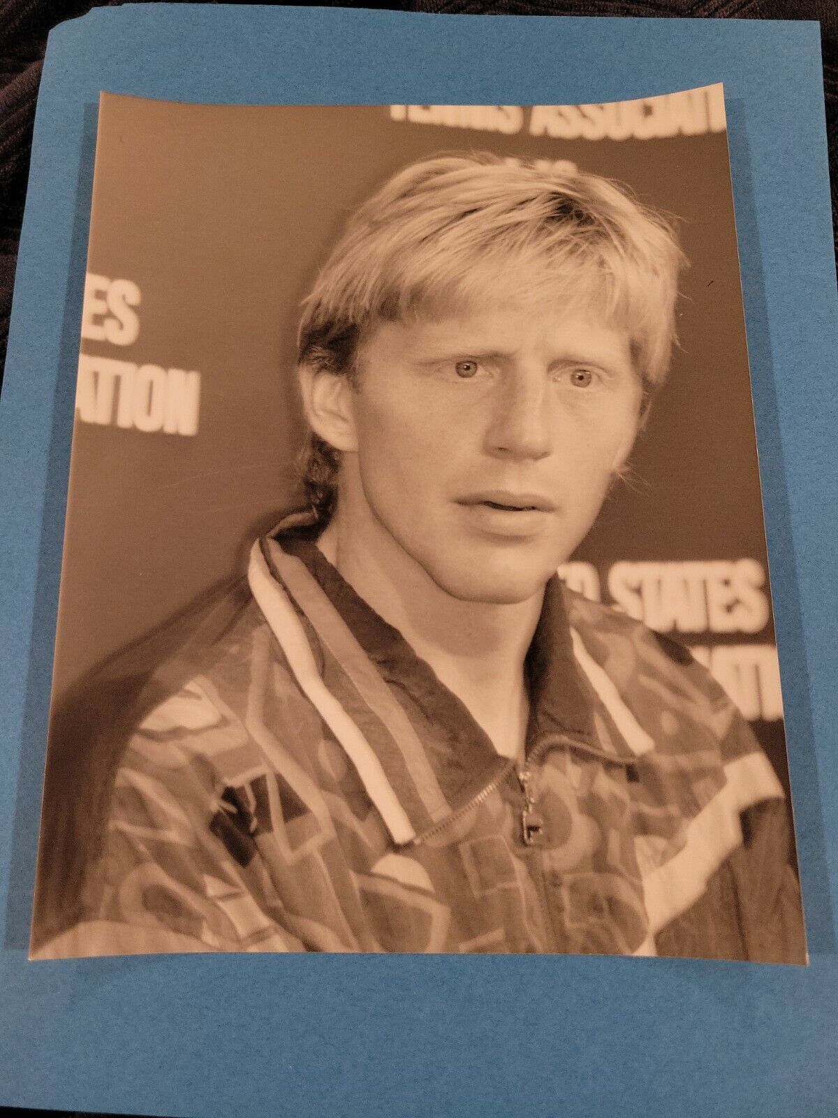 Boris Becker Tennis Star Vintage  7 X 9 PRESS PHOTO, 1990