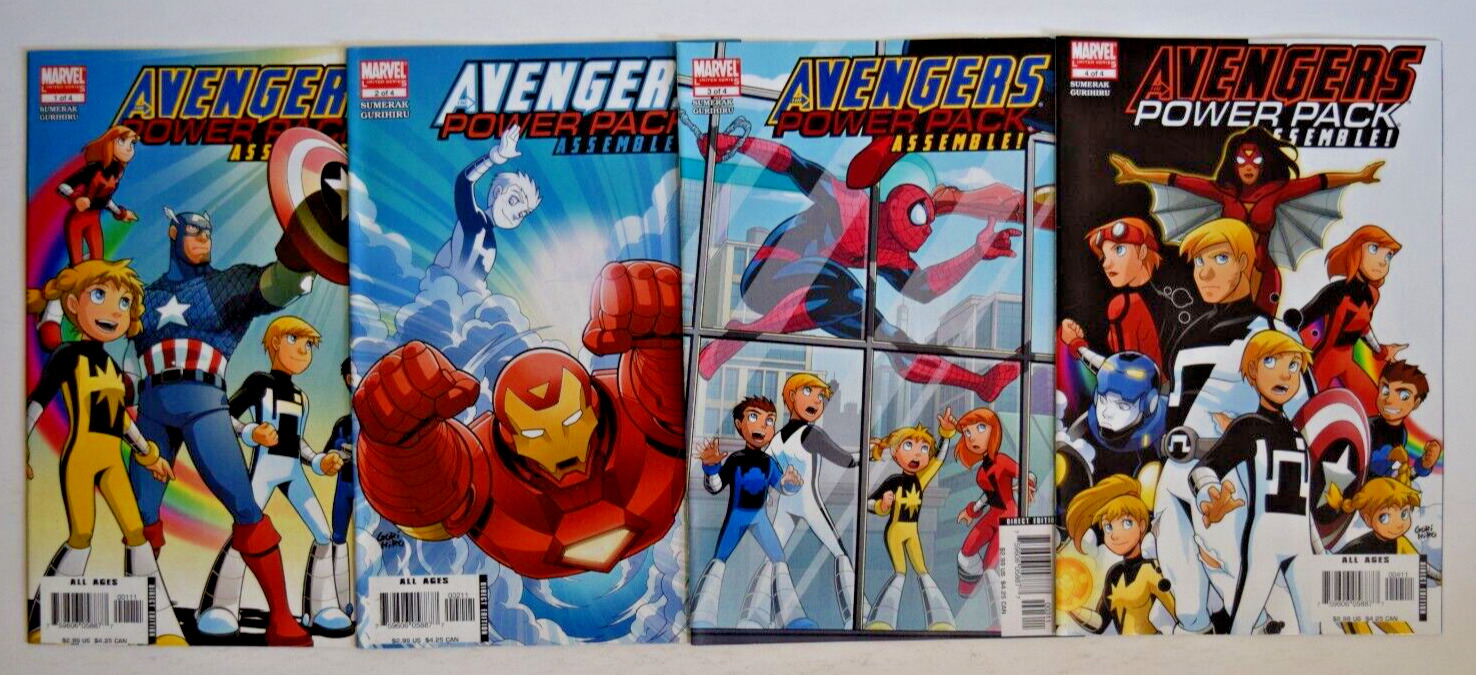 AVENGERS AND POWER PACK ASSEMBLE (2006) 4 ISSUE COMPLETE SET #1-4 MARVEL