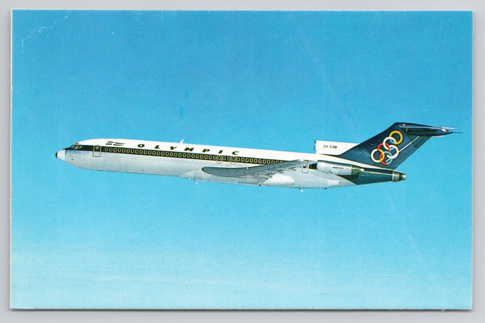 Postcard Olympic Airways Boeing 727 200