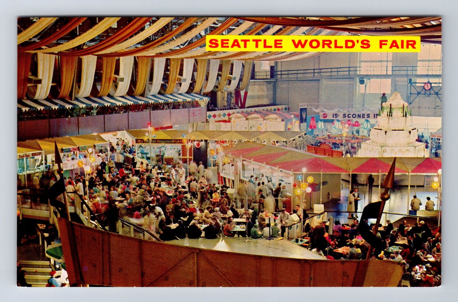 Seattle WA-Washington, World\'s Fair Food Circus, Vintage Postcard