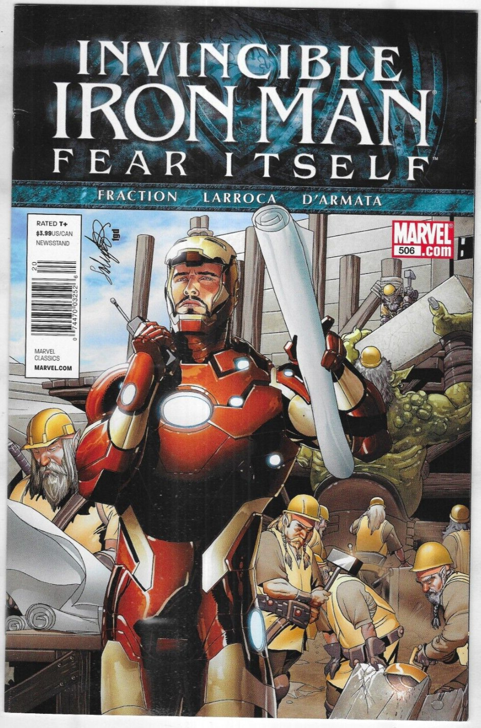 Invincible Iron-Man Comic 506 Cover A First Print 2011 Matt Fraction Larroca