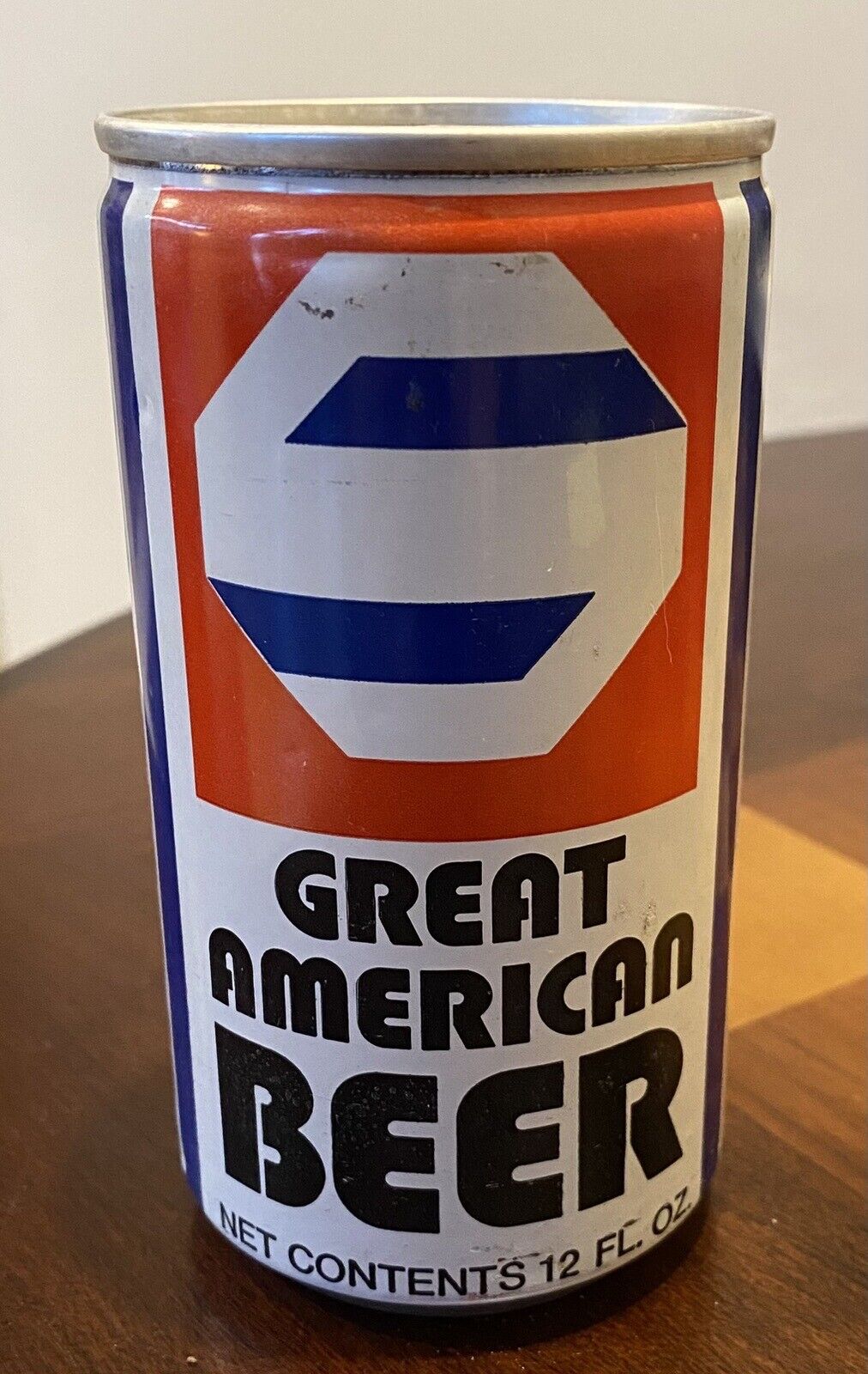 Great American Beer General Pull Tab Beer Can Bottom Opened Empty