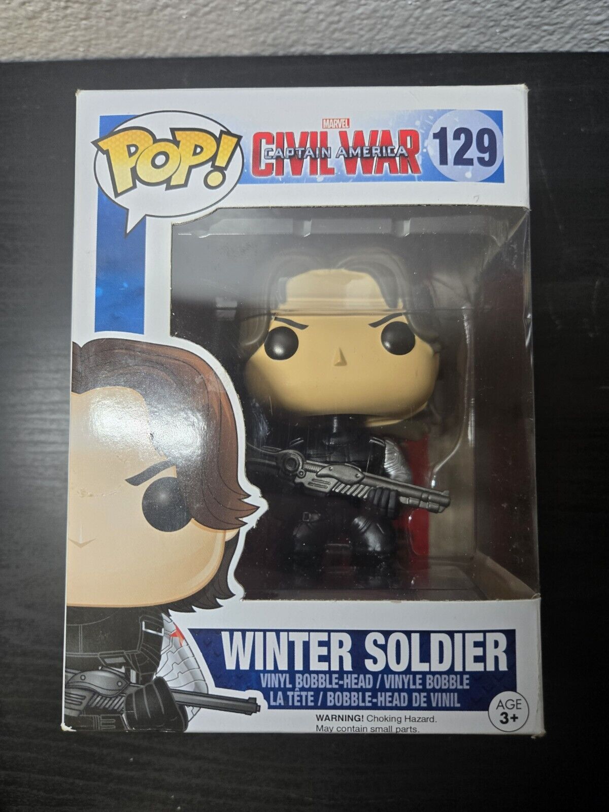 Funko Pop Marvel Captain America Civil War Winter Soldier #129 Vinyl Figure