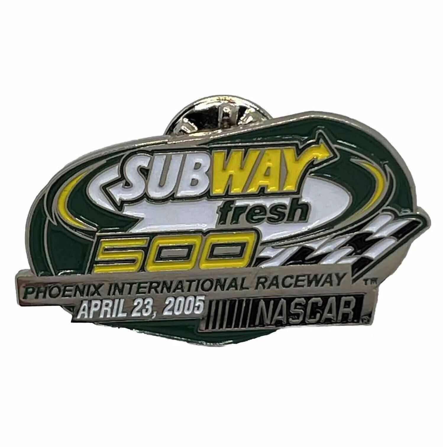 2005 Subway 500 Phoenix International Raceway NASCAR Race Enamel Lapel Hat Pin