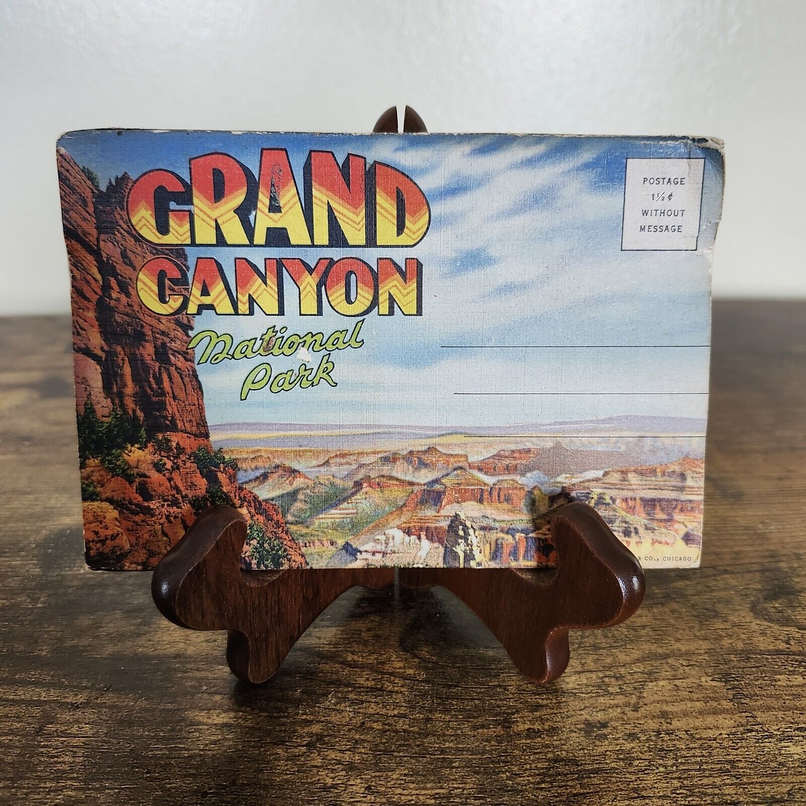 Grand Canyon National Park Vintage Souvenir Postcard Folder
