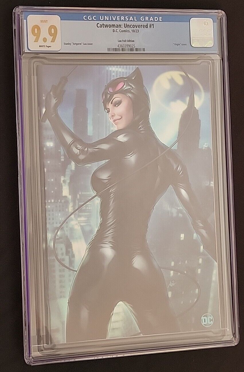 🔥RARE CGC 9.9 CATWOMAN UNCOVERED #1 -LAU VIRGIN FOIL COVER-NOT 9.8: 1 OF 9🔥