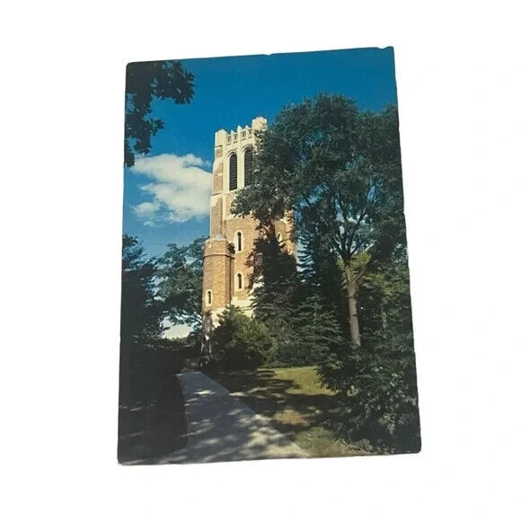 Postcard Michigan State University East Lansing Michigan Vintage B325