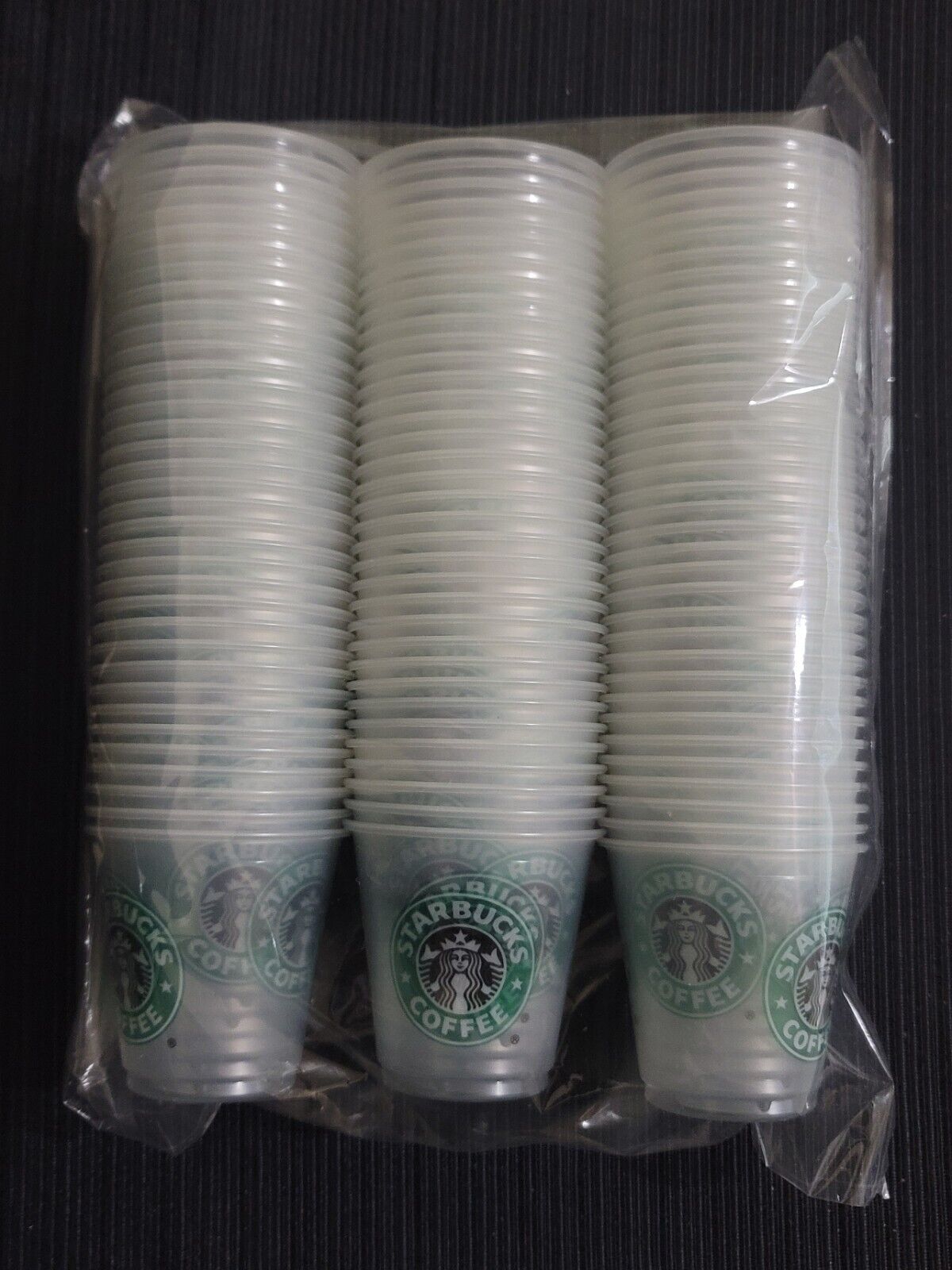 Vintage Starbucks Plastic Espresso Cups 107 Pc. Pack Old Logo 1992
