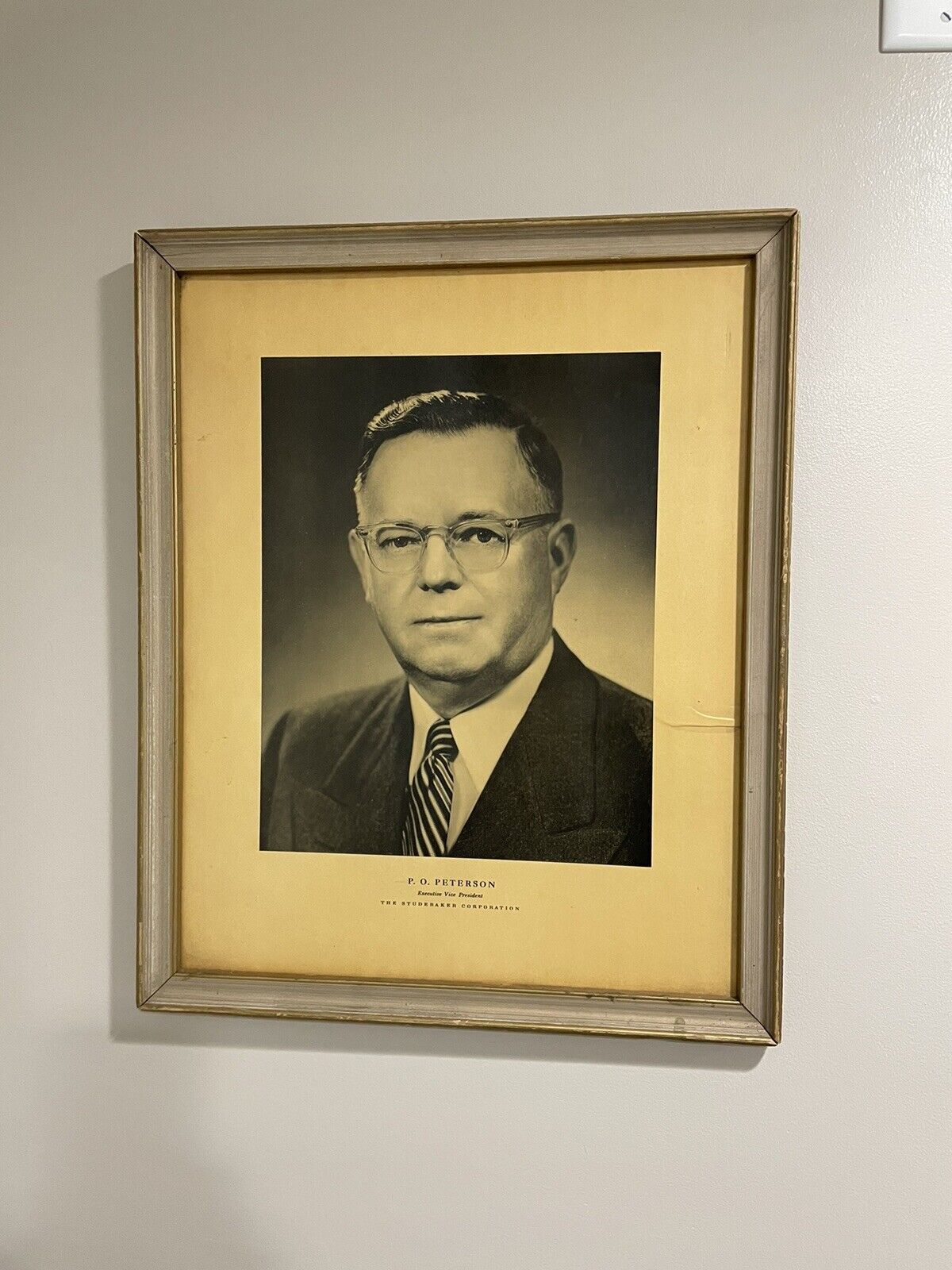 Studebaker framed pictures of Three Board Members. Pictures From Studebaker Corp