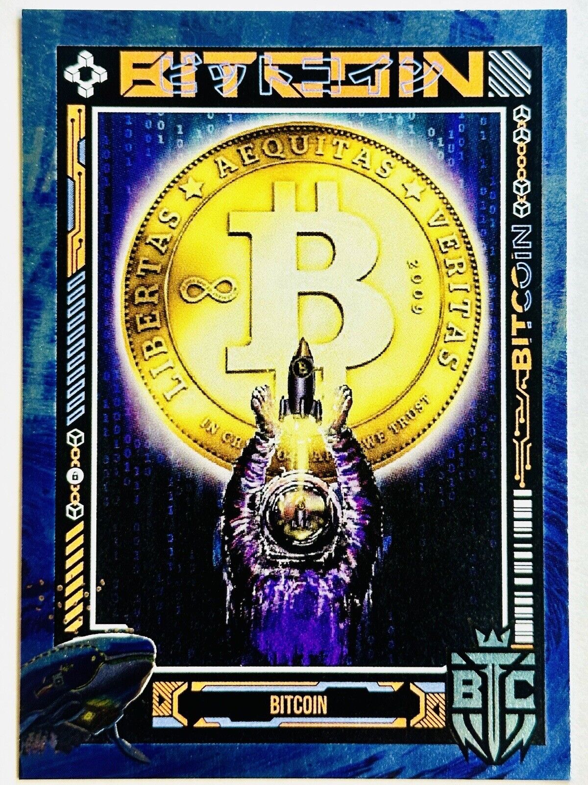 BITCOIN #5 2024 Bitcoin Trading Cards BTCTC WHALE Halving Ed. HOLO Ltd. /278