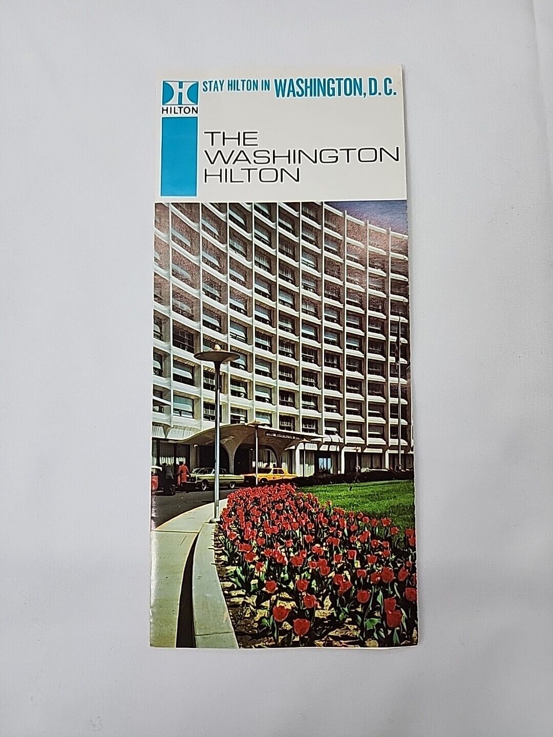 1966  HILTON HOTEL WASHINGTON D.C.  BROCHURE FOLDER TRAVEL VINTAGE 