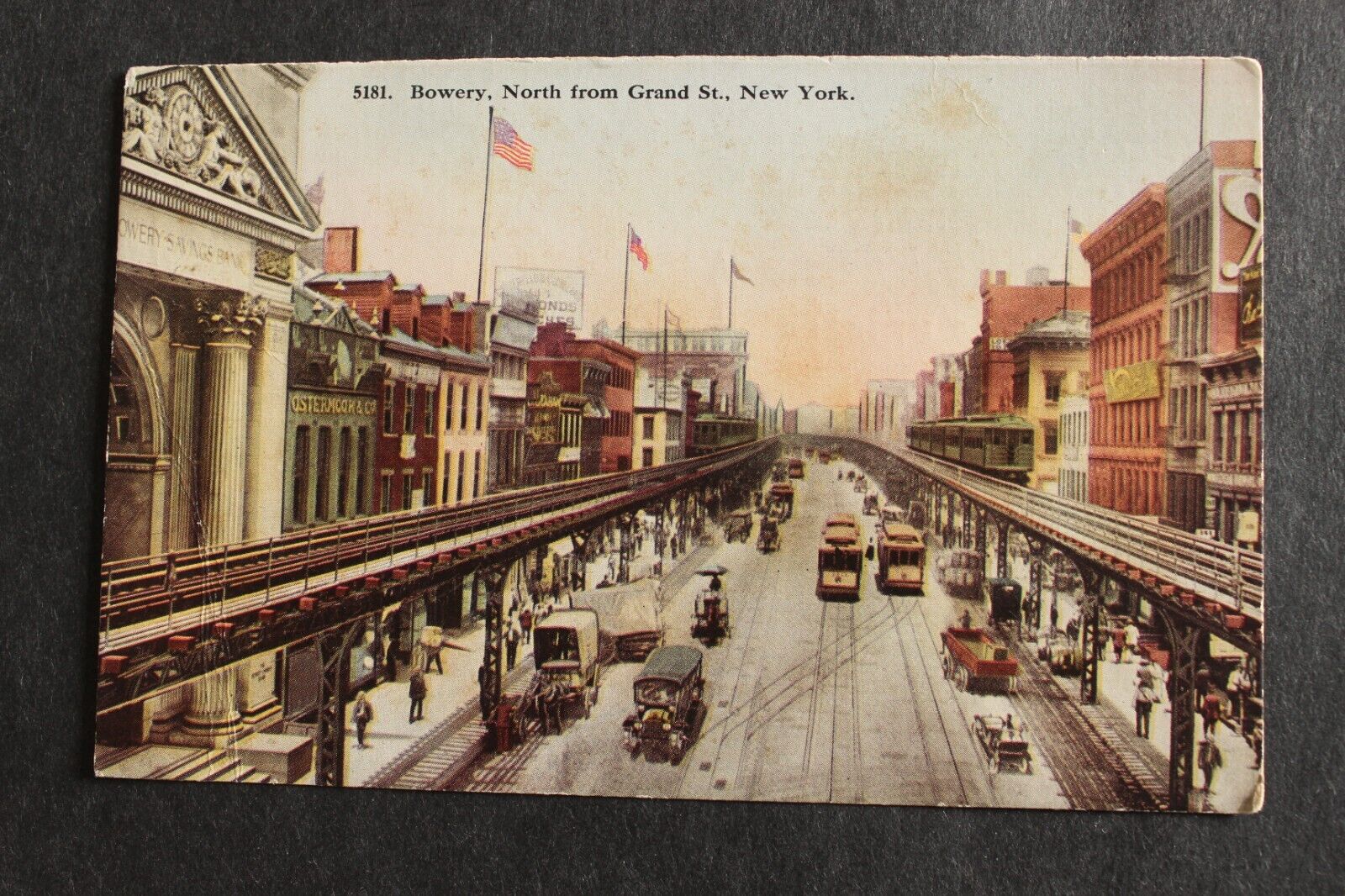 A New York City Postcard  Bowery, North from Grand Street