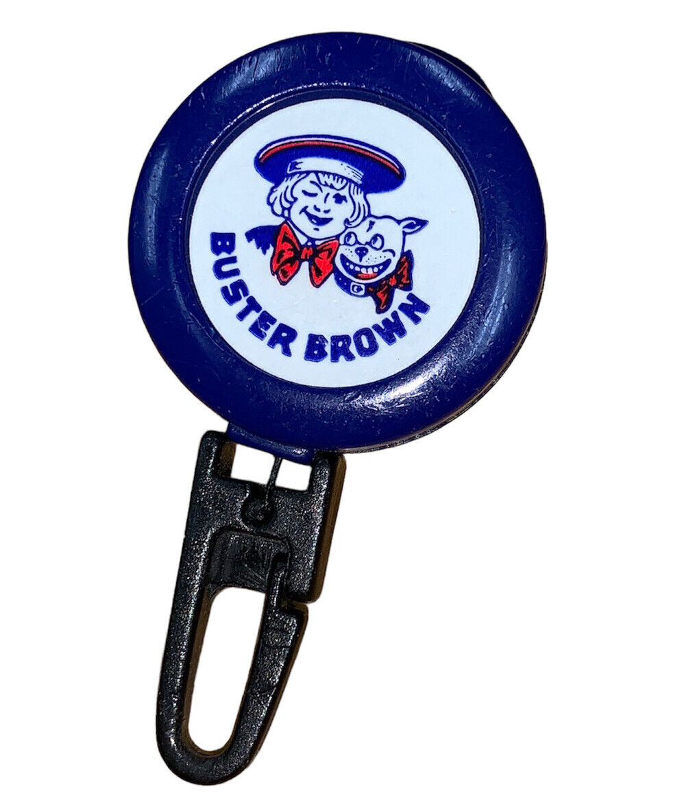 Rare Vintage Buster Brown Shoes Branded Retractable Lanyard