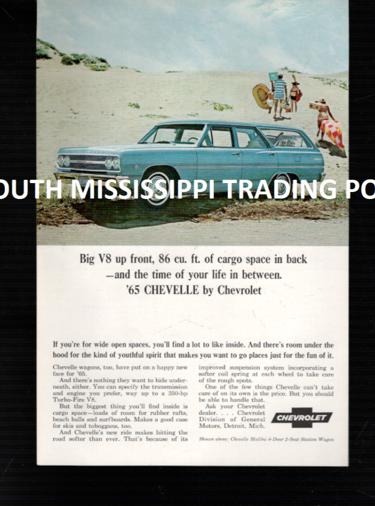1965 Print Ad for the Chevelle by Chevrolet