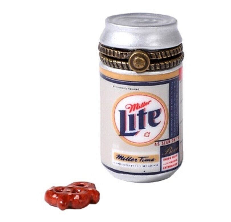 Miller Lite Beer Can PHB Porcelain Hinged Box by Midwest of Cannon Falls