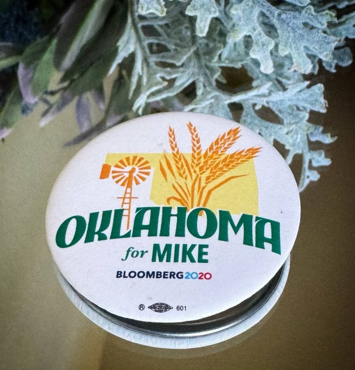  Oklahoma for MIKE bloomberg 2020 Button Badge Shirt Pin Clip On