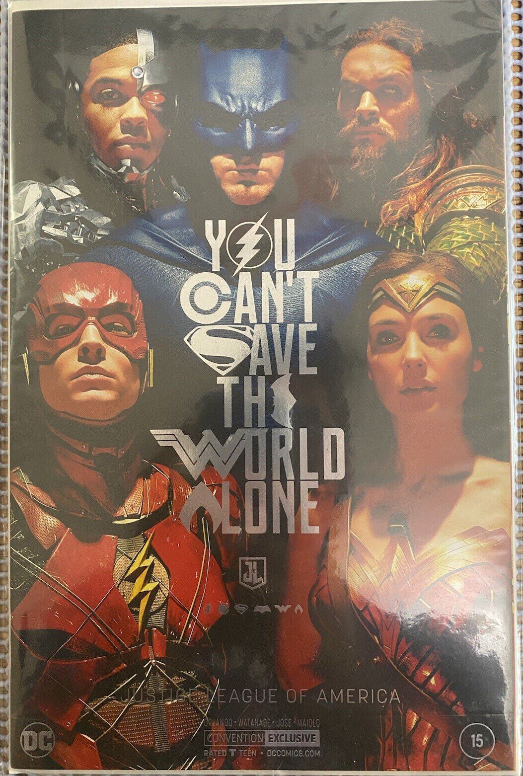 Justice League of America #15 Gal Gadot Ben Affleck NYCC Comic Variant 2017