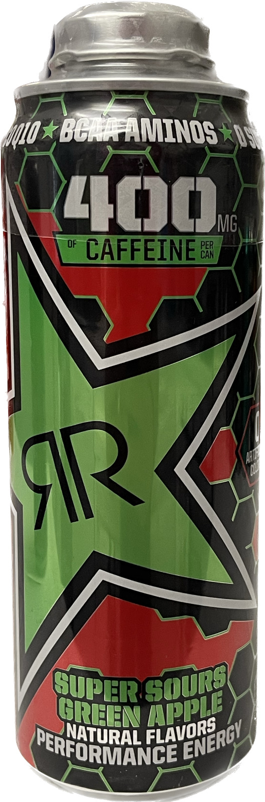 NEW RARE ROCKSTAR ENERGY DRINK XDURANCE SUPER SOURS GREEN APPLE 24 FLOZ CAN HTF