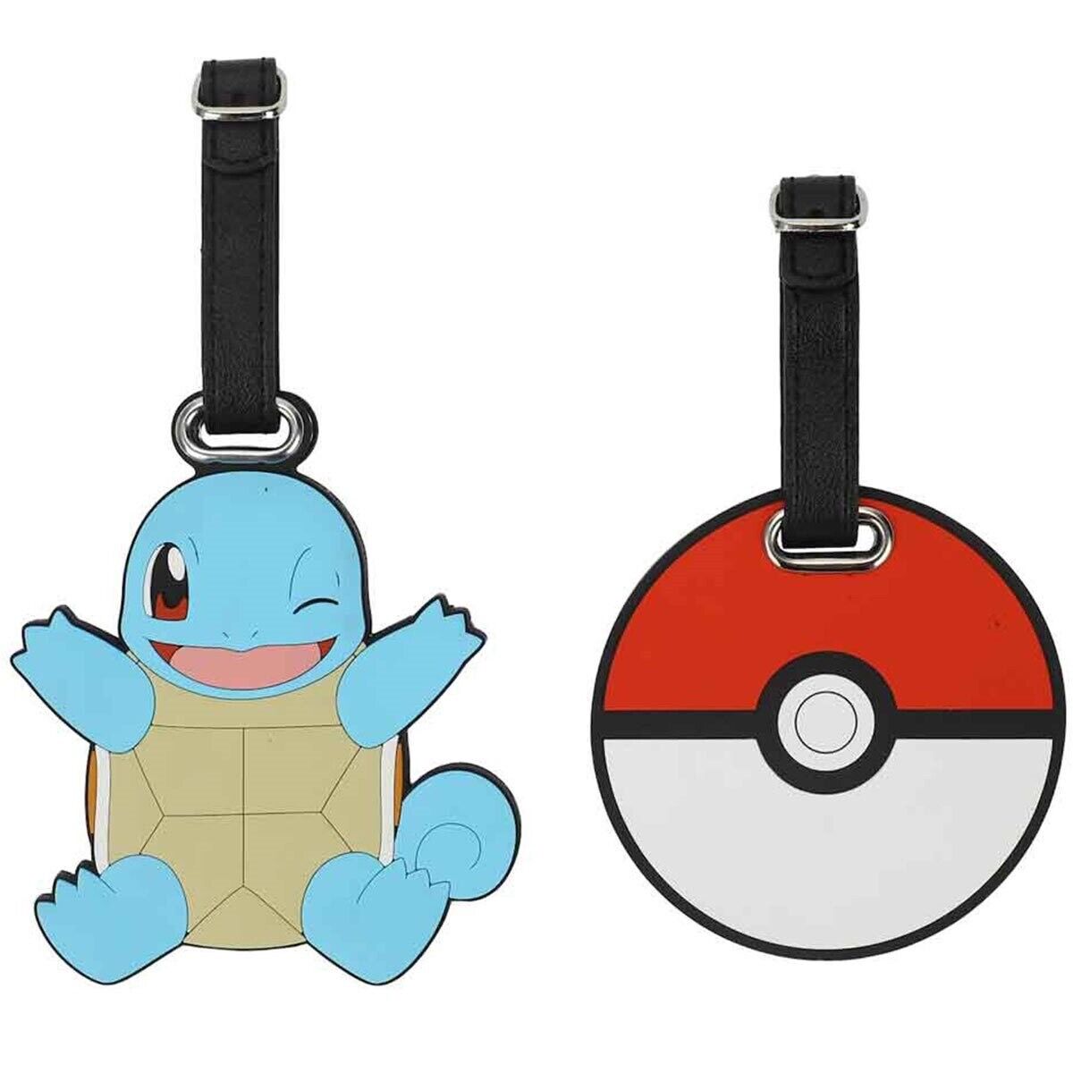 BIOWORLD • Pokemon • Squirtle and Pokeball Luggage Tags Set of (2) • Ships Free