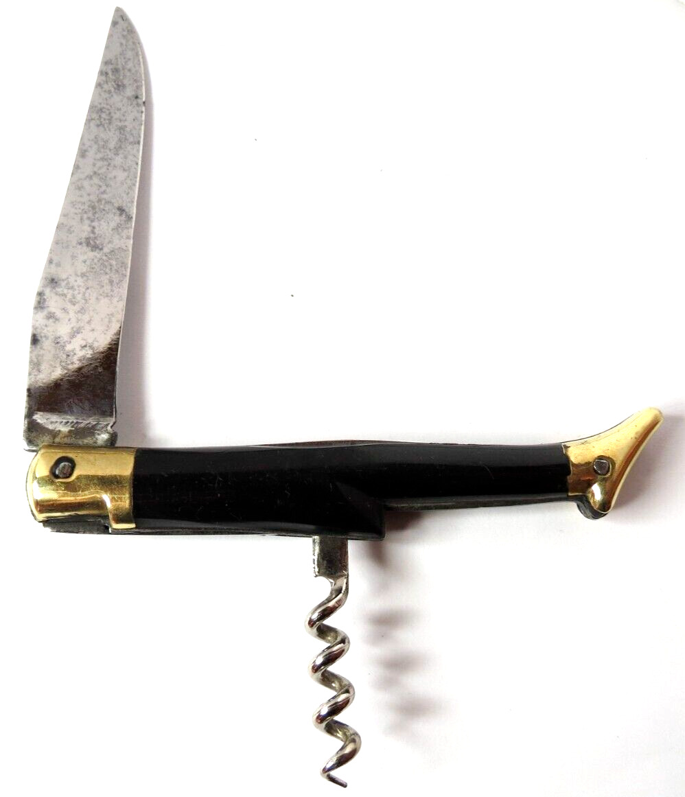 VINTAGE MADE IN GERMAN VERITABLE LAGUIOLE  FOLDING POCKET KNIFE WITH CORKSCRWEL