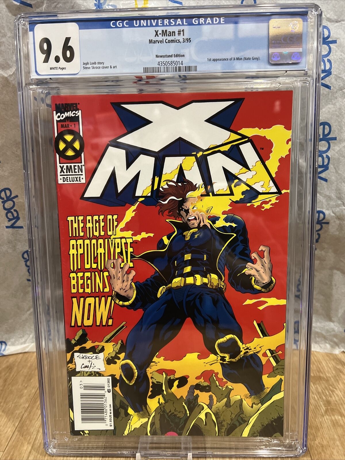 X-Man #1 1995 Marvel Comics CGC 9.6 White Pages Newsstand Edition Rare