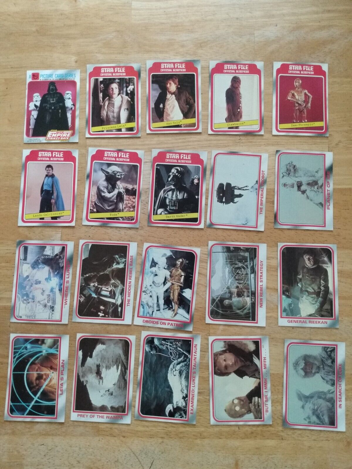 1980 Empire Strikes Back Series # 1 Near Complete Card Set - Missing 3 Cards