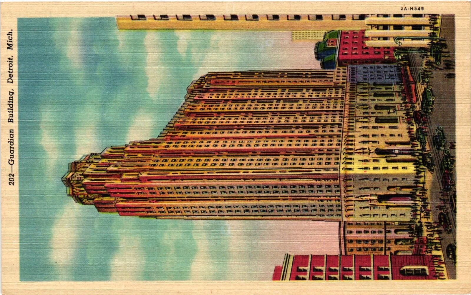 Vintage Postcard- GUARDIAN BUILDING, DETROIT, MI.