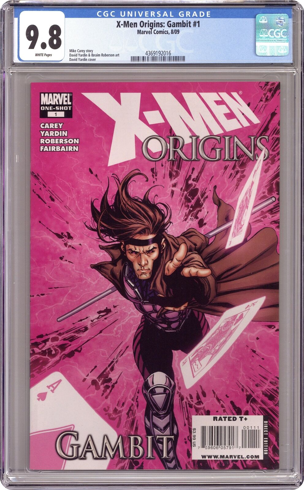 X-Men Origins Gambit #1 CGC 9.8 2008 4369192016