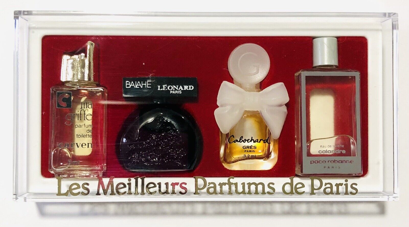 Les Meilleurs Perfume Bottles Mini Paris Ma Griffe Balahe Cabochard Calandre Box