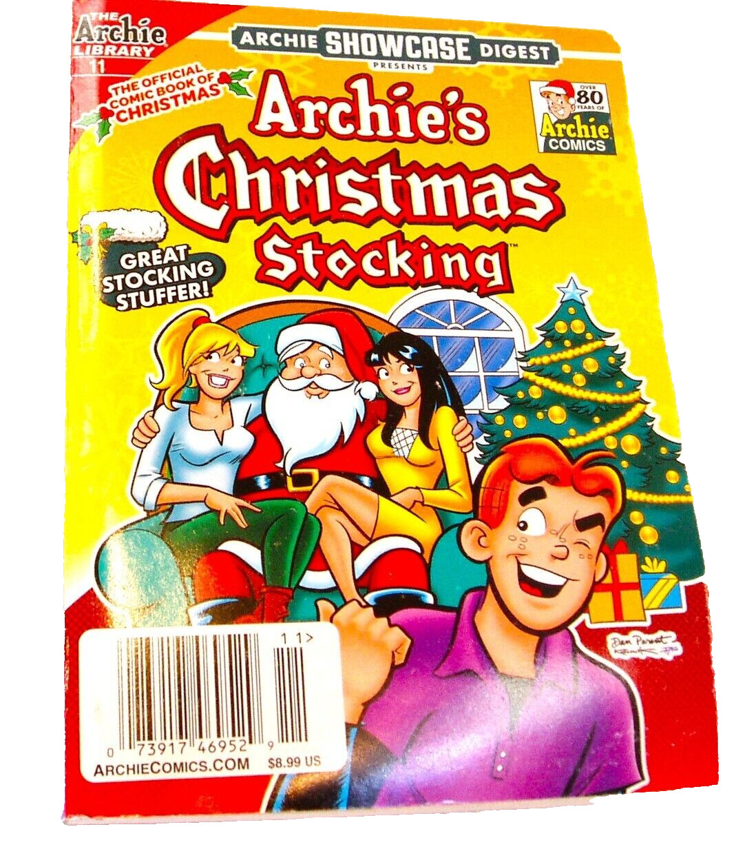 New THE ARCHIE LIBRARY ARCHIE SHOWCASE 11 ARCHIE\'S CHRISTMAS STOCKING COMIC BOOK