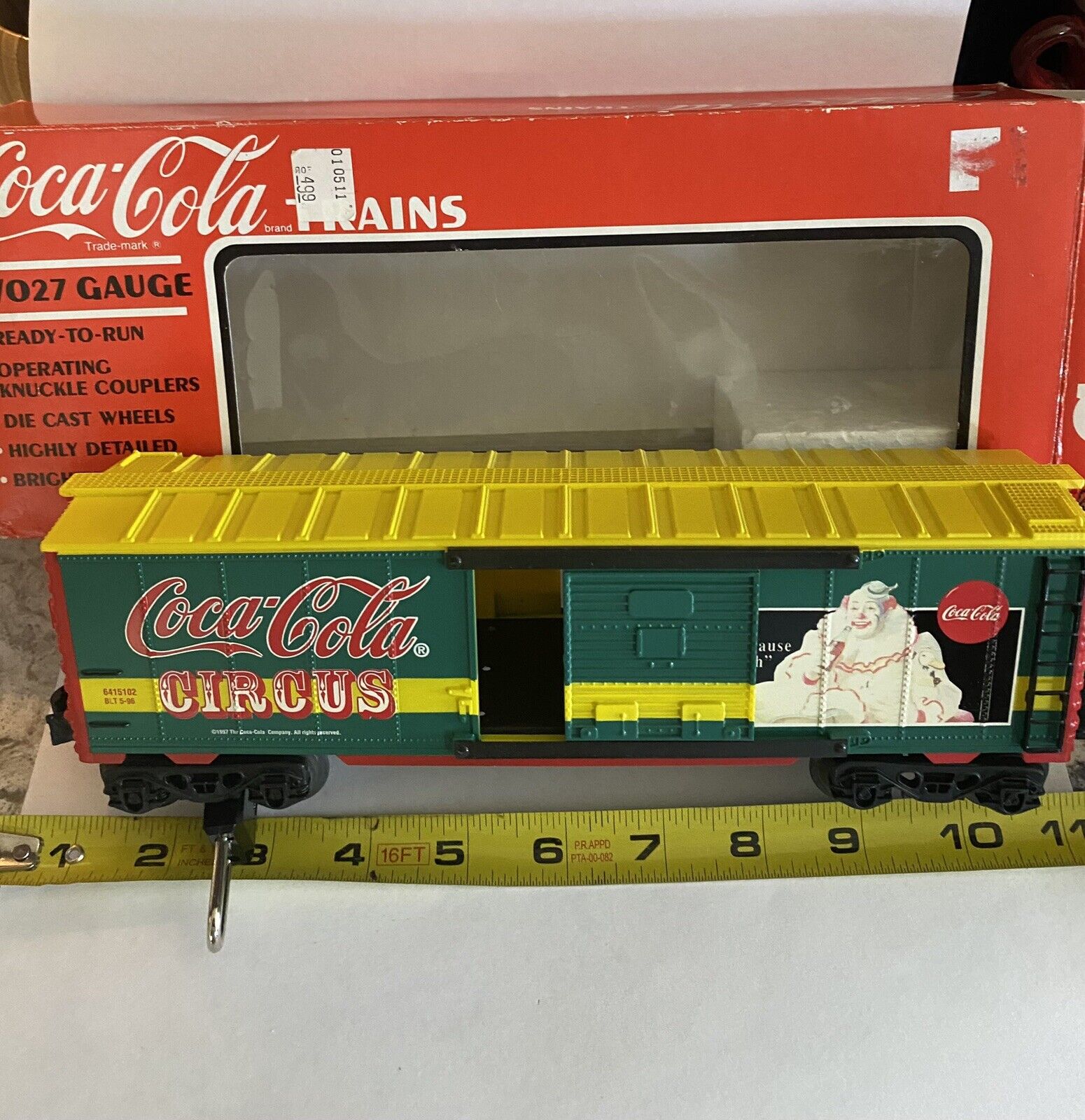 1990s Vintage Coca Cola K Line Circus Train