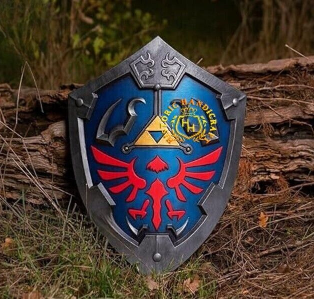 Medieval Wooden Legend of Zelda Inspired Shield Hylian Home Decorative  Shield