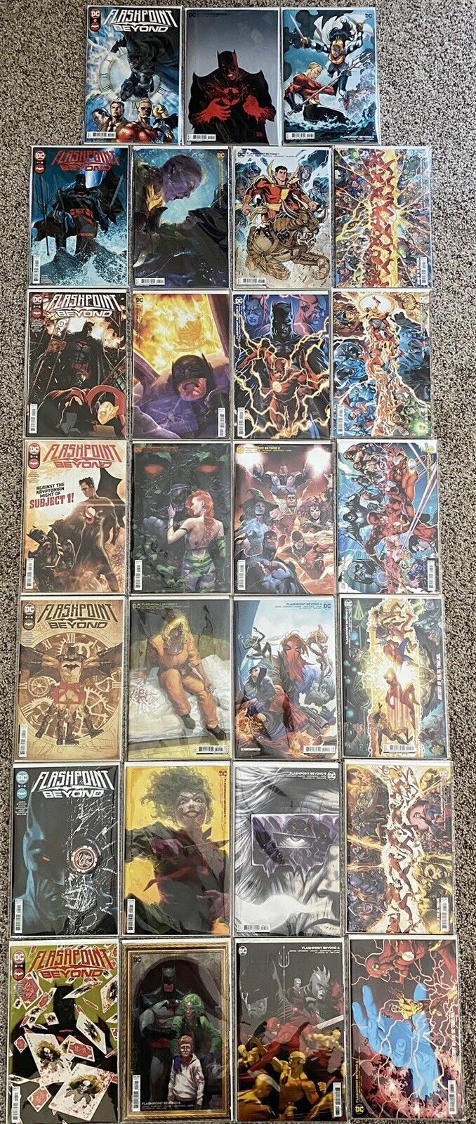 FLASHPOINT BEYOND #0-6 COMPLETE 27 COVER SET - ALL VARIANTS + INCENTIVES ALL NM