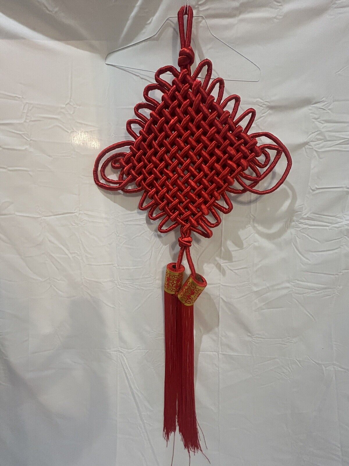 Extra Large Red Chinese Knot Tassel Hanging Oriental Lucky Knot Fortune Knot