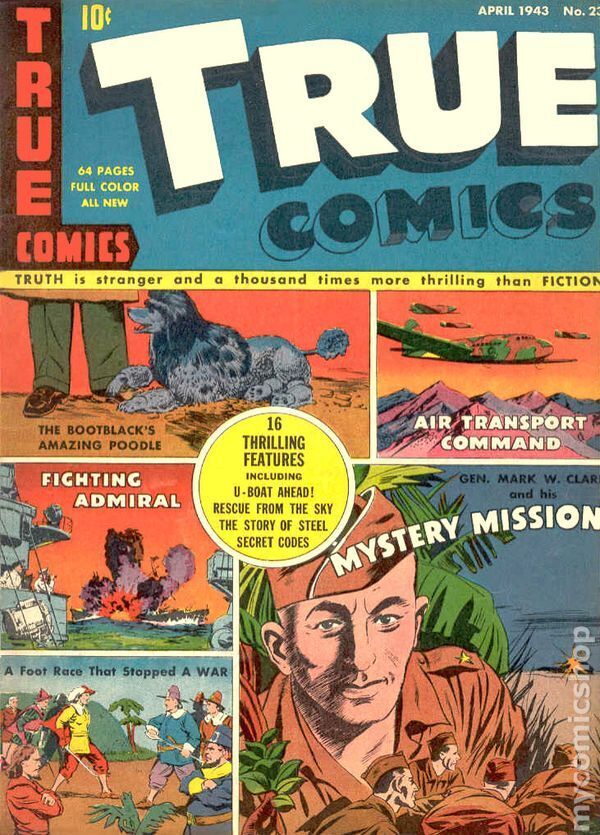 True Comics #23 GD/VG 3.0 1943 Stock Image