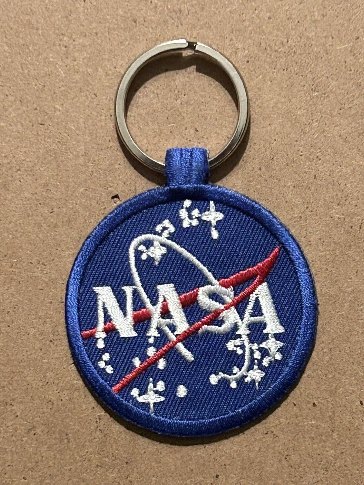 NASA National Aeronautics & Space Administration Logo Patch Key Chain