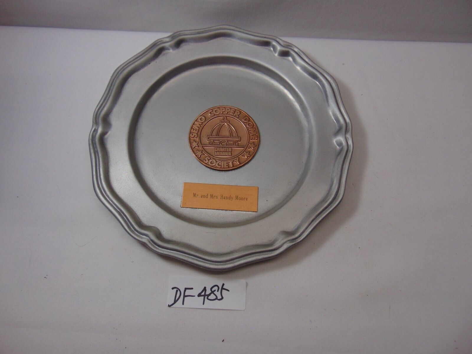 Southeast MO University SEMO Copper Dome Society Library Pewter Plate 9 3/4\