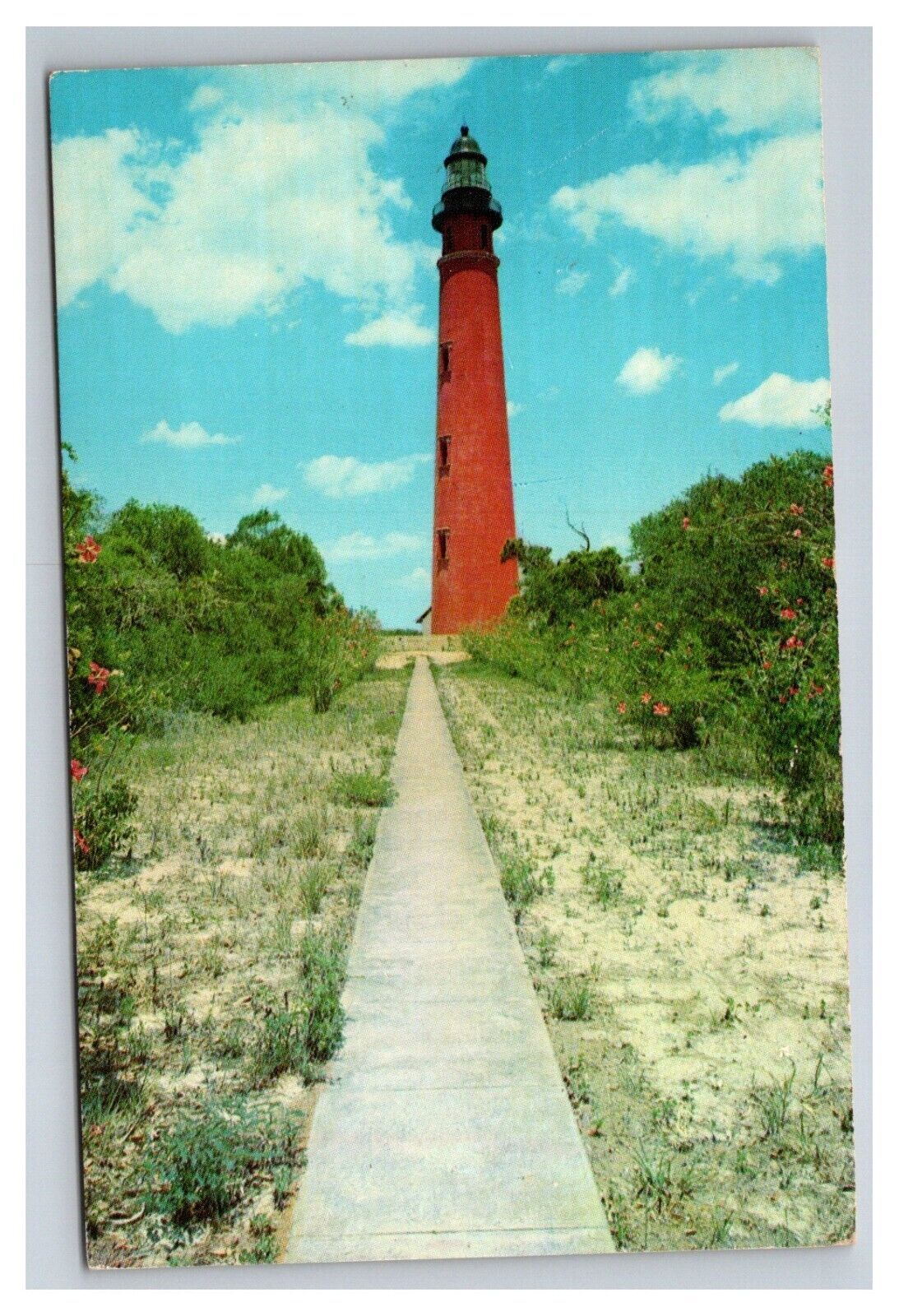 Postcard Daytona Beach Florida Inlet Harbor Light House