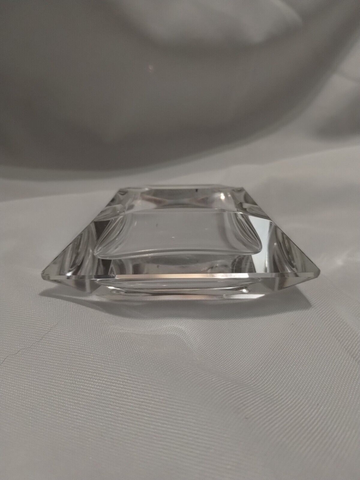 Vintage 1920s Art Deco Crystal Ashtray Made In Germany