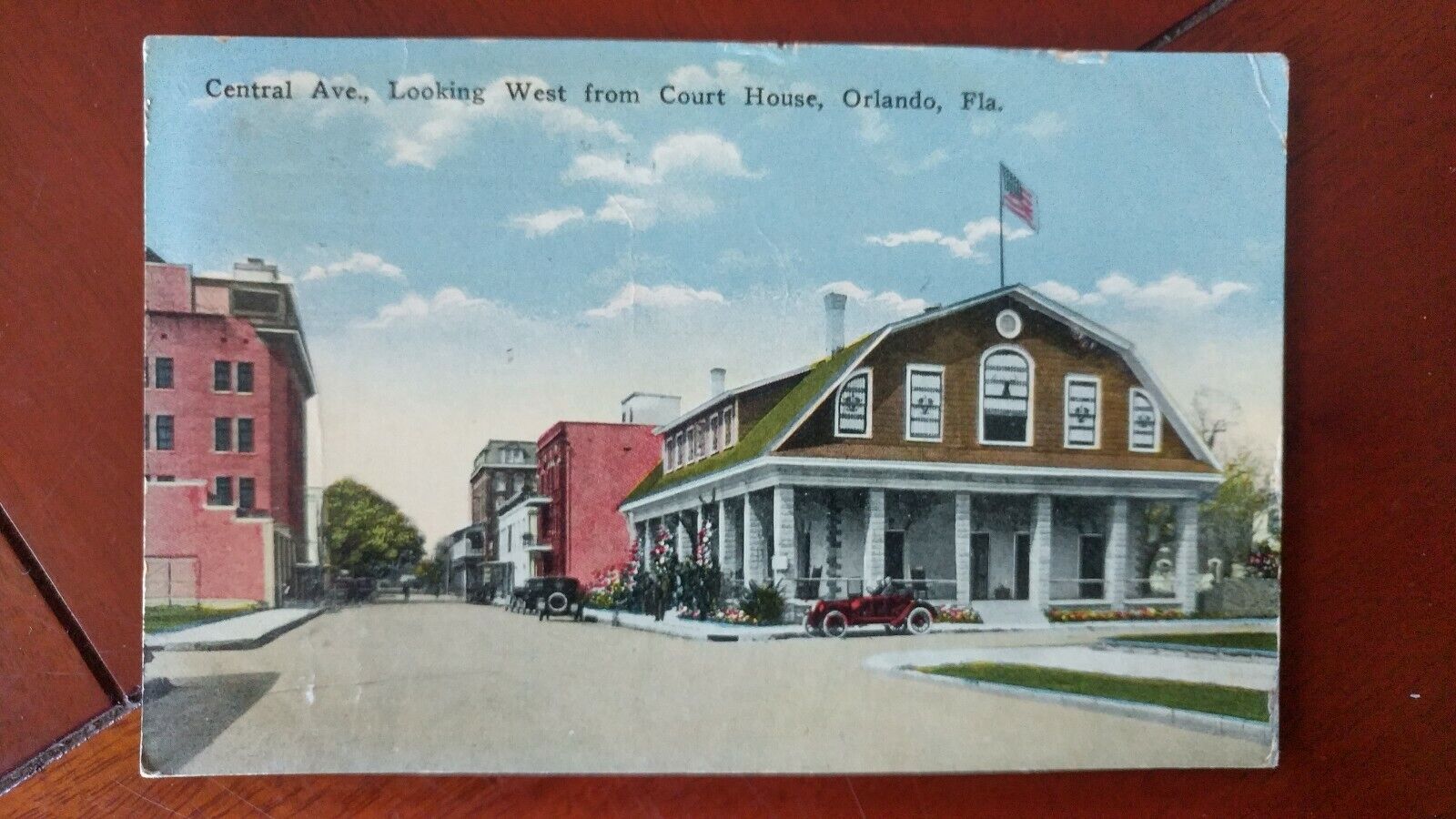 Orlando, FL. Central Avenue from courthouse, c.1916. pre-Disney Florida.