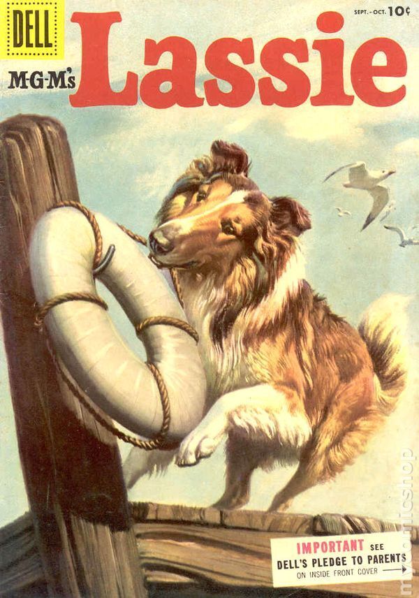 Lassie #24 VG 4.0 1955 Stock Image Low Grade