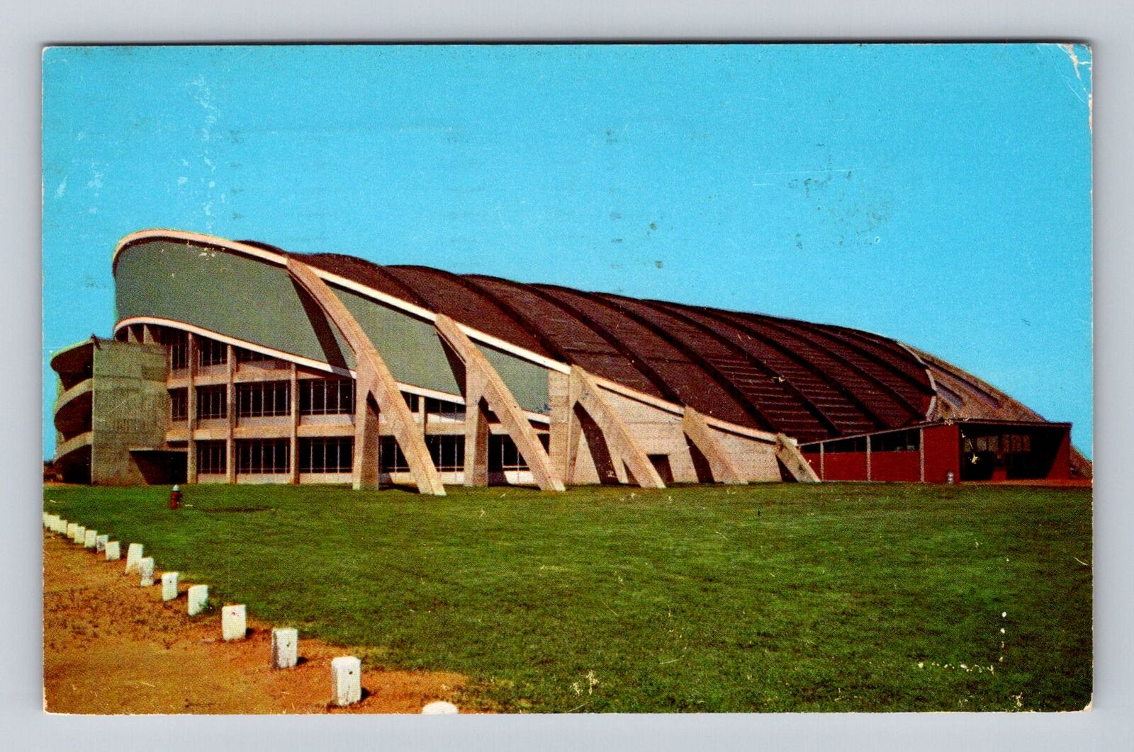 Montgomery AL-Alabama, Coliseum, Agricultural Center, Vintage c1957 Postcard