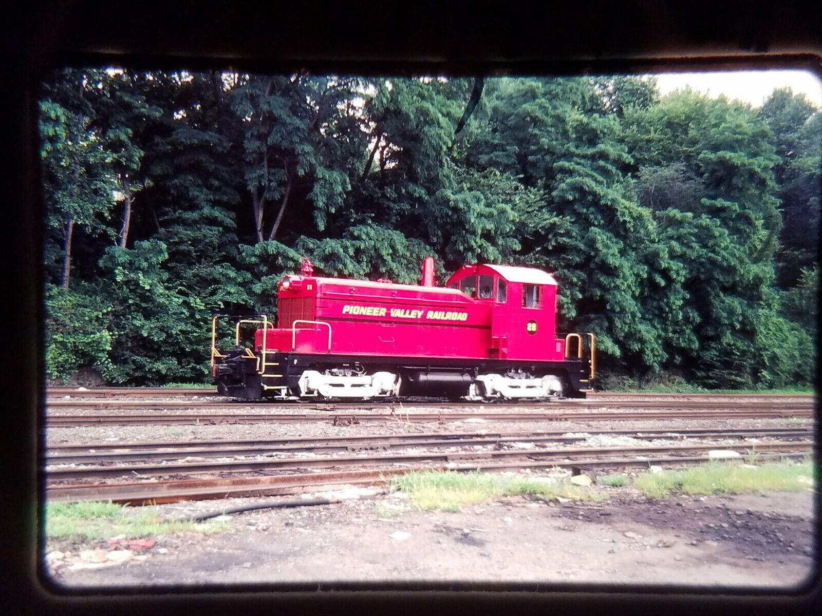 XY17 TRAIN SLIDE Railroad Short Line Pioneer Valley Railroad 28 Stoneham MA 1982