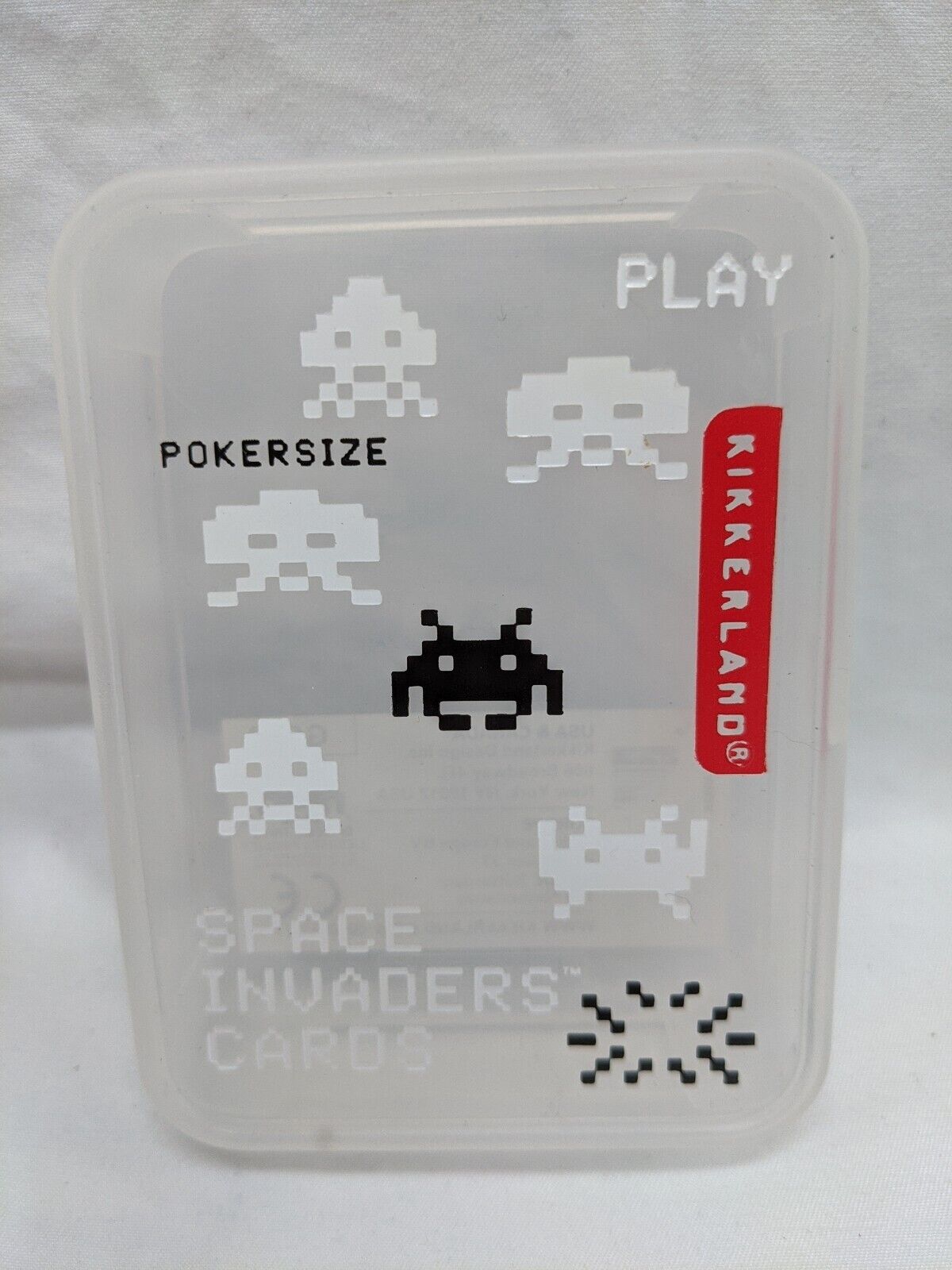 Space Invaders Kikkerland Poker Size Playing Card Container